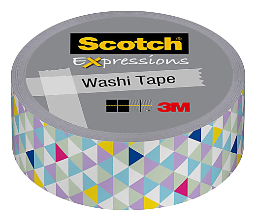 Scotch Expressions Washi Tape 0.59 x 32.75 Pastel Triangles